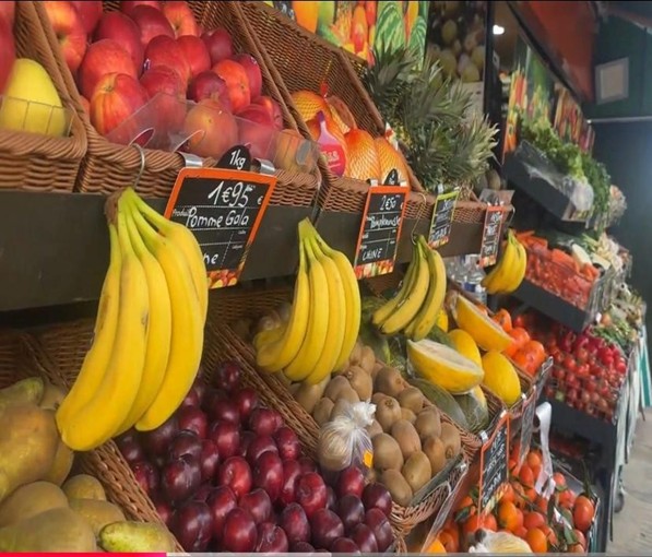 Student Life in Paris: The French Effect on My Growth Abroad Fresh produce at a Paris local market showing quality over quantity lifestyle